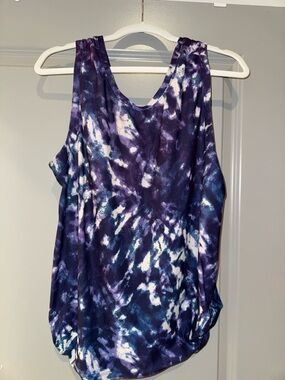 Old Navy Purple Blue Tie-Dye Tank Top